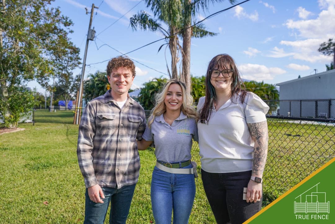 Keilly Trujillo with the True Fence Florida team