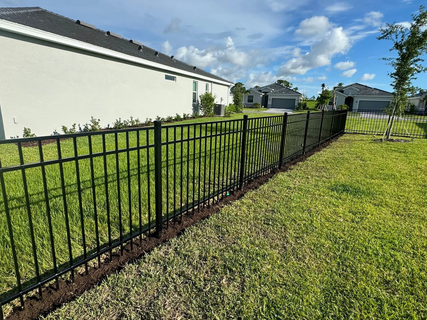 Aluminum fence installed by True Fence Florida
