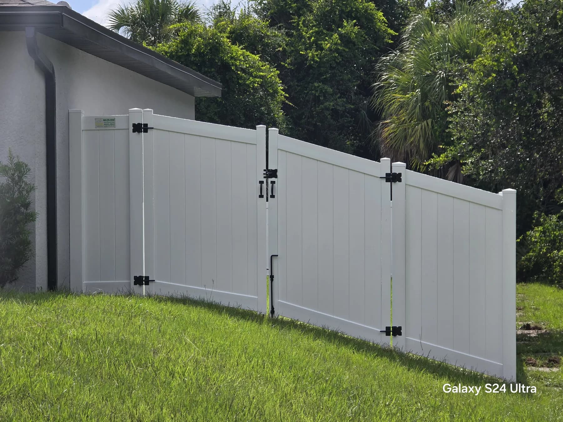Vinyl fence installed by True Fence Florida